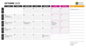 agenda octobre 2025