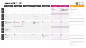 agenda novembre 2025