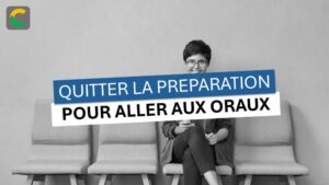 quitter la préparation pour aller aux oraux