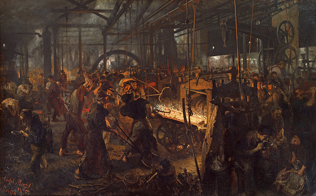travail industriel en Europe occidentale